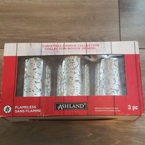 Ashland Accents 3-Piece Silver Flameless Candles